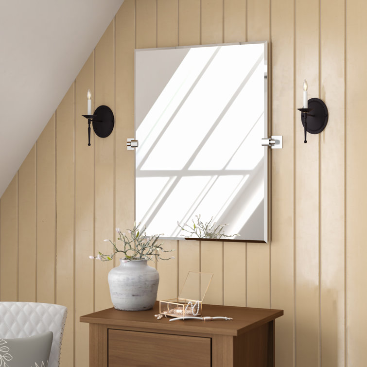 Gatco Elevate Modern & Contemporary Beveled Frameless Wall Mirror